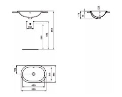 Раковина Ideal Standard Connect 550х380, белая (E504701)