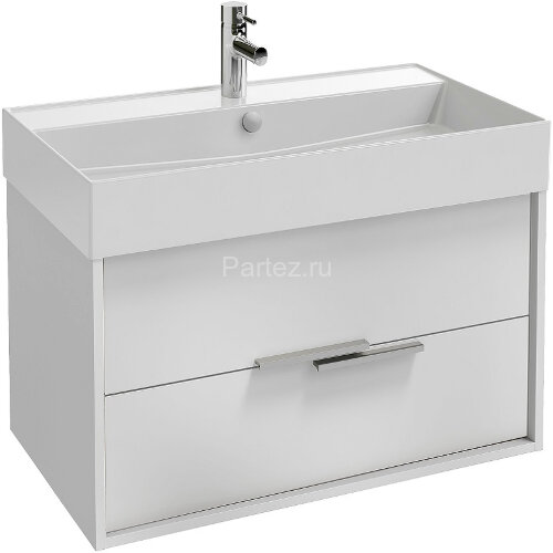 Тумба под раковину Jacob Delafon Vivienne 80 подвесная, Белая глянцевая (EB1667-J5-J5)