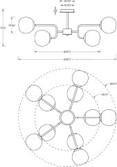 Потолочная люстра Maytoni MOD221PL-10N