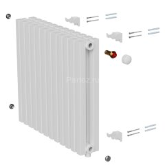 Дизайн-радиатор Royal Thermo Shift Q30 VC2050 - 12 секц. RAL9016