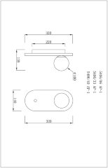 Настенный светильник Divinare 5406/06 AP-1