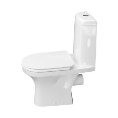 Унитаз-компакт Керамин Санти R 350х640х810 напольный, 2-режимный смыв, с жестким сиденьем с микролиф