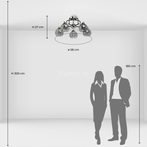Потолочная люстра MW-Light 324017505