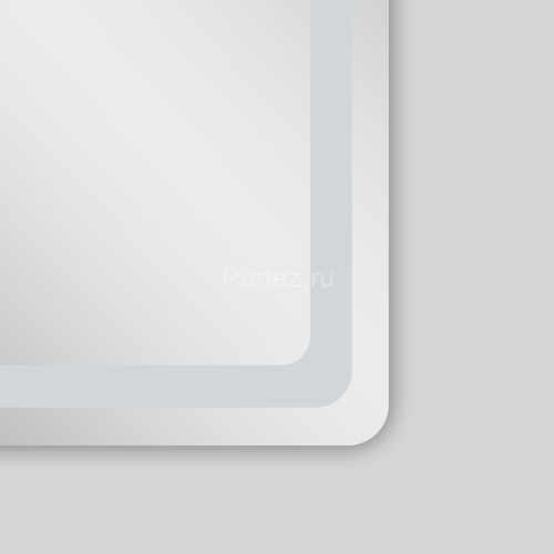 Зеркало AZARIO Dallas 600х800 с подсветкой, сенсорный выключатель с функцией диммера (AZ-Z-043CS)