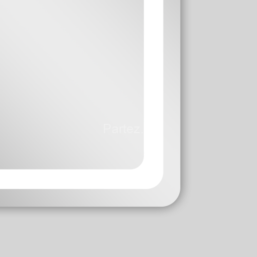 Зеркало AZARIO Dallas 600х800 с подсветкой, сенсорный выключатель с функцией диммера (AZ-Z-043CS)