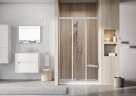 Душевая дверь Ravak Supernova раздвижная 111х188, толщина полотна 3мм универсальная, цвет профиля белый