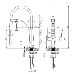 Смеситель Lemark Bronx LM3761BLR для кухни с подключением к фильтру с питьевой водой