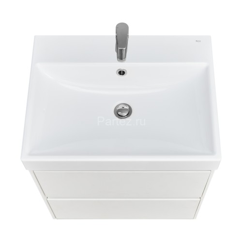 Тумба под раковину Roca Ona 600 подвесная, 2 ящика, белый матовый (A857613509)