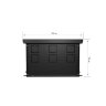 Конвектор внутрипольный Royal Thermo ATRIUM-190/300/2800-DG-U-BL