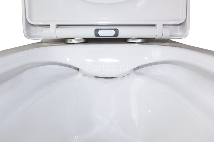 Унитаз-компакт Azario Rise 385х623х792 напольный, безободковый с быстросъемным сиденьем микролифт (A