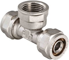 Тройник обжимной с внутренней резьбой 26х1"х26 VALTEC