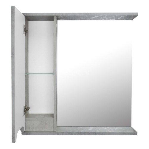 Зеркало-шкаф Loranto Florena 70 700х135х600 левый, светлый бетон (CS00086986)