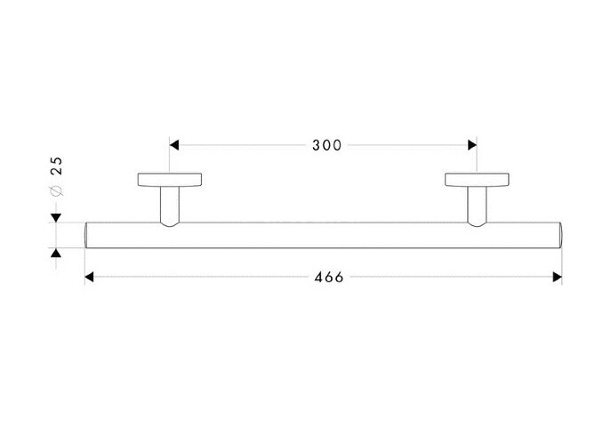 Поручень Hansgrohe Logis, хром (40513000)