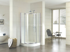 Душевое ограждение Azario EDMONTON 900х900х2000, БЕЗ ПОДДОНА, распаш дверь, 8 мм, профиль хром