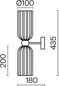 Бра Maytoni MOD302WL-02GR