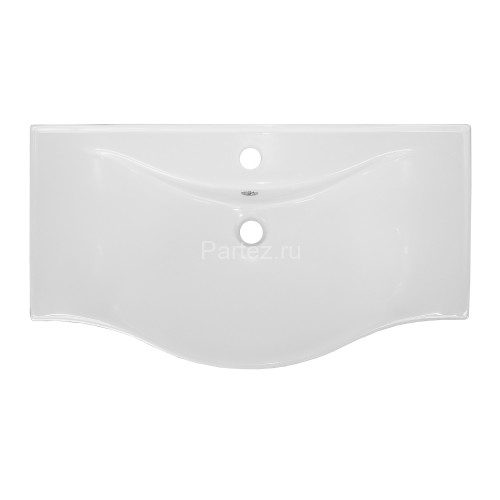 Комплект тумба Loranto Janet 80 800х455х840 напольная, с раковиной Basic 80 ольха (CS00089897)