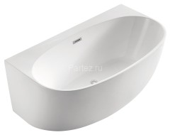Ванна акриловая Azario Cambridge 1800X880X580, пристенная, в комплекте с сифоном и металлической рам
