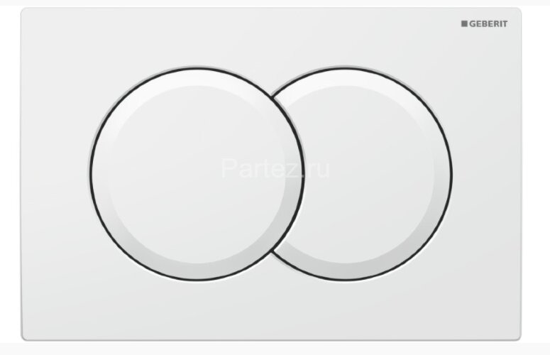 Кнопка смыва Geberit Delta01 двойной смыв, пластик, альпийский белый (115.107.11.1)