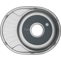 Мойка 5745 U MELANA 0,8/180 врезная овальная с сифоном (125 ta *12)