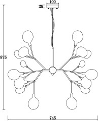 Подвесная люстра Freya FR5049PL-27B