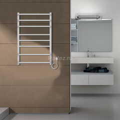 Полотенцесушитель электрический AZARIO MILAN 500/800 8 секций, диммер справа, белый (AZ90858W)