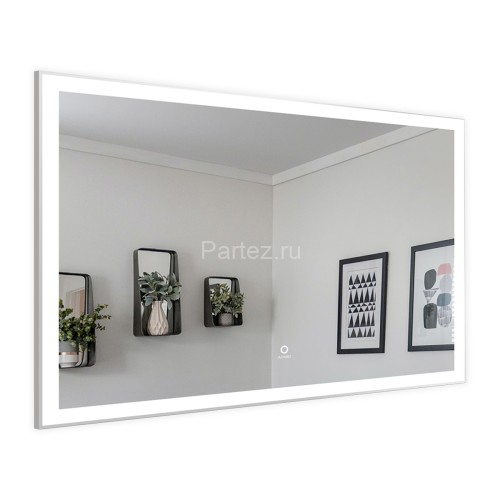 Зеркало AZARIO Havana 1000х700 с подсветкой, сенсорный выключатель с функцией диммера, алюминиевая р