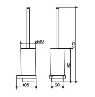 Ёрш для унитаза Keuco Edition 11, хром (11164019000)