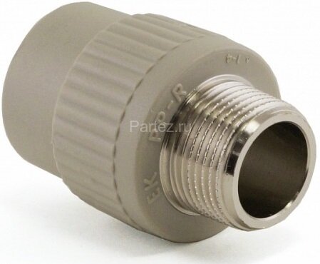 Муфта комбинированная PPR-НР D25х1/2" Ekoplastik