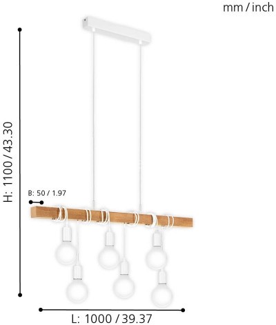Подвесной светильник Eglo 33165