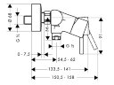 Hansgrohe 32640000 Talis Смеситель для душа, однорычажный, ВМ, 1/2