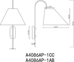 Бра Arte Lamp A4086AP-1CC