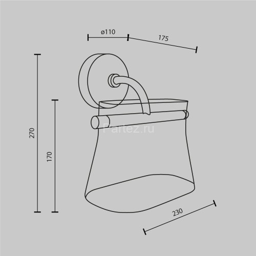 Бра Maytoni MOD170WL-L8BS3K2
