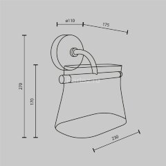Бра Maytoni MOD170WL-L8BS3K2