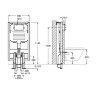 Инсталляция Roca DUPLO WC COMPACT, для подвесных унитазов
