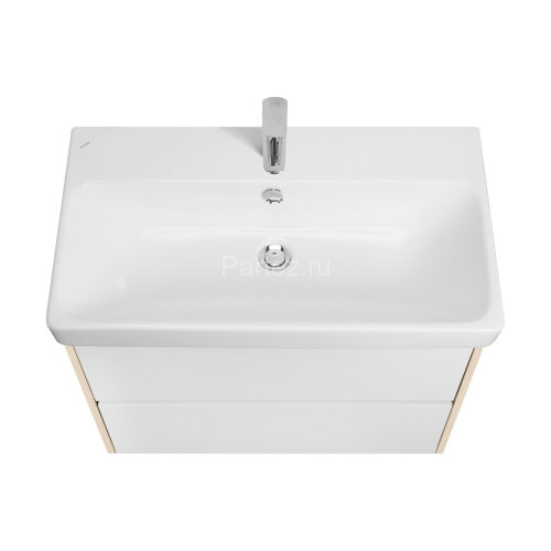 Тумба под раковину AQUATON Сканди 80 белый, дуб верона (1A283001SDB20)