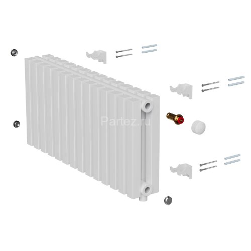 Дизайн-радиатор Royal Thermo Shift Q30 VC2030 - 26 секц. RAL9016