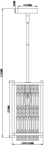 Подвесной светильник Escada 2103/1S Gold