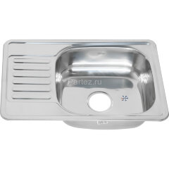 Мойка 6642 U MELANA 0,8/180 врезная прямоугольная с сифоном (220/2 *10)