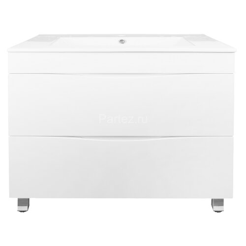 Комплект тумба Loranto Santorini 80 810х460х810 напольная, с раковиной Leon, Белый Глянец (CS0008697