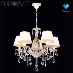Подвесная люстра Eurosvet 10054/5 белый с золотом