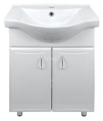 Комплект тумба Коралл-55 (550х870х430) с раковиной Basic 55 (CS00070535)