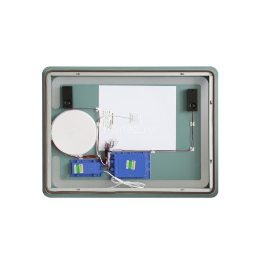 Зеркало с LED-подсветкой MELANA-8060 подогрев/часы/космет.зеркало/Bluetooth (MLN-LED091B)