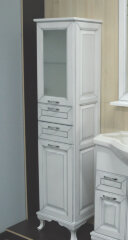 Loranto Пандора Пенал 400 белое серебро, массив Бук, левосторонний