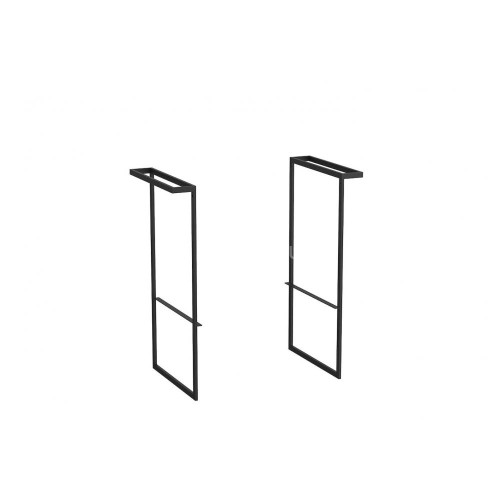 Опора c полотенцедержателем 1шт. Roca Domi, черная матовая (7.8168.3.148.5)