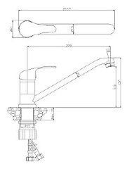 Смеситель Rossinka Y35-21U для кухни