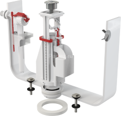 Выпускной комплект Alcadrain с двойной кнопкой и боковой пластмассовой подводкой (SA08A 1/2&quot; CHROM)