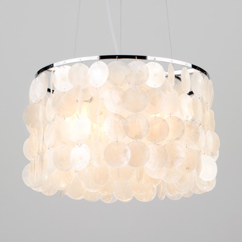 Подвесная люстра Eurosvet 60005/3 хром / перламутр