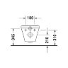 Унитаз подвесной Duravit Durastyle 373x540x393 без смывного края, с сиденьем, белый (45510900A1)