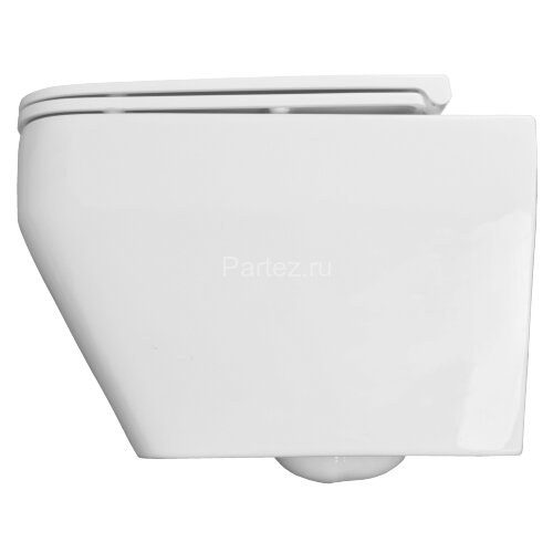 Унитаз подвесной Azario MONEO 530х365х370 безободковый, слив "Торнадо", в комплекте с быстросъемным