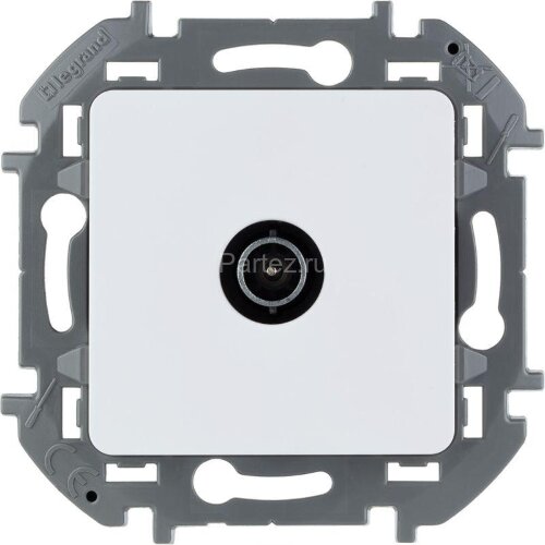 Розетка телевизионная проходная TV Inspiria 14дБ 5-862мГц механизм бел. Leg 673860